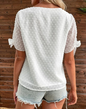 Blusa Broome Com Amarração Nas Mangas