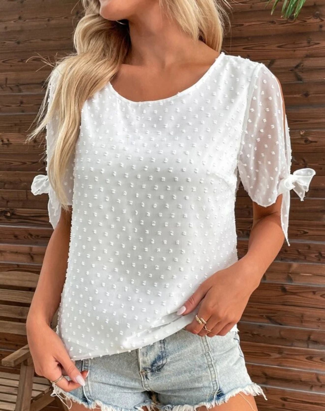 Blusa Broome Com Amarração Nas Mangas